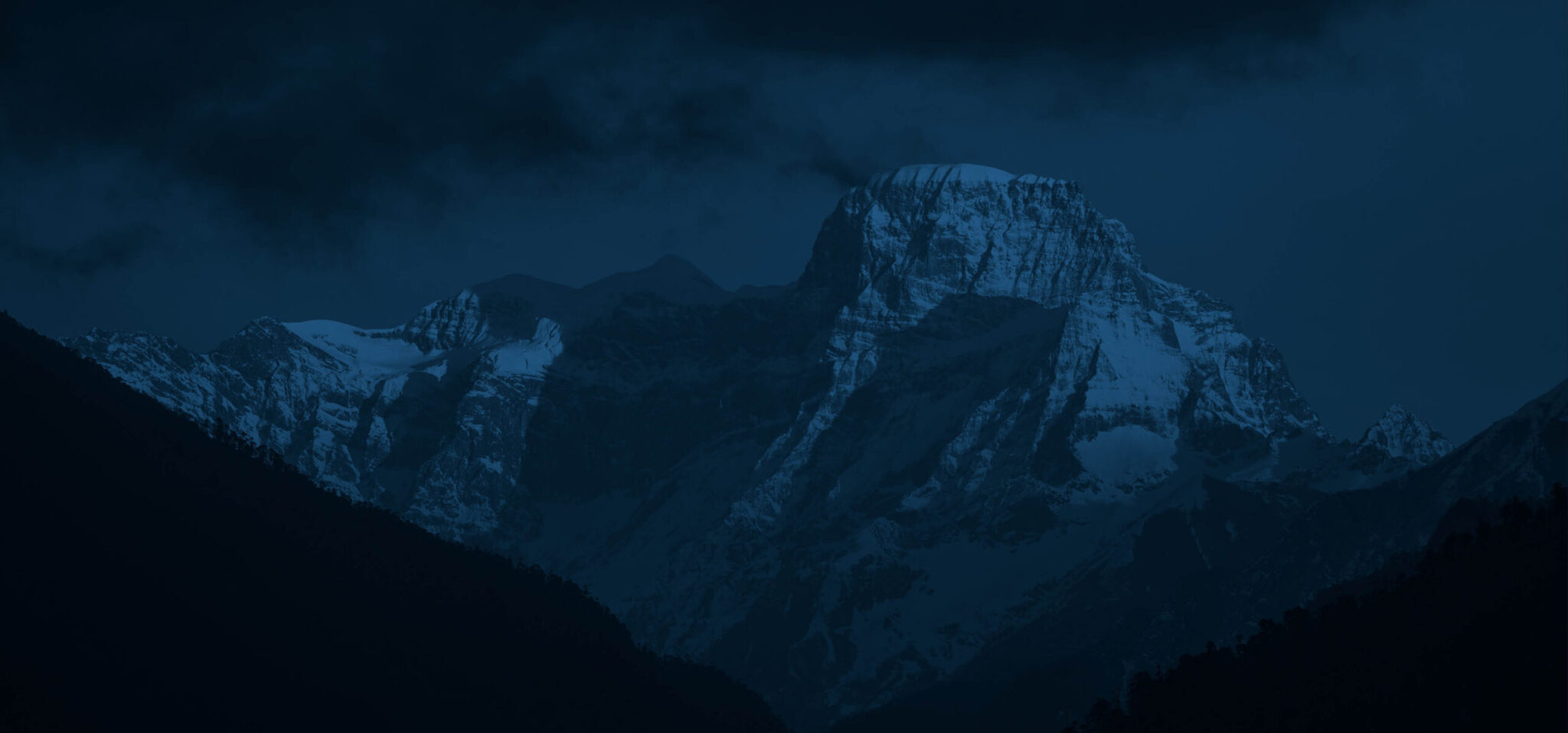 Snow top mountain