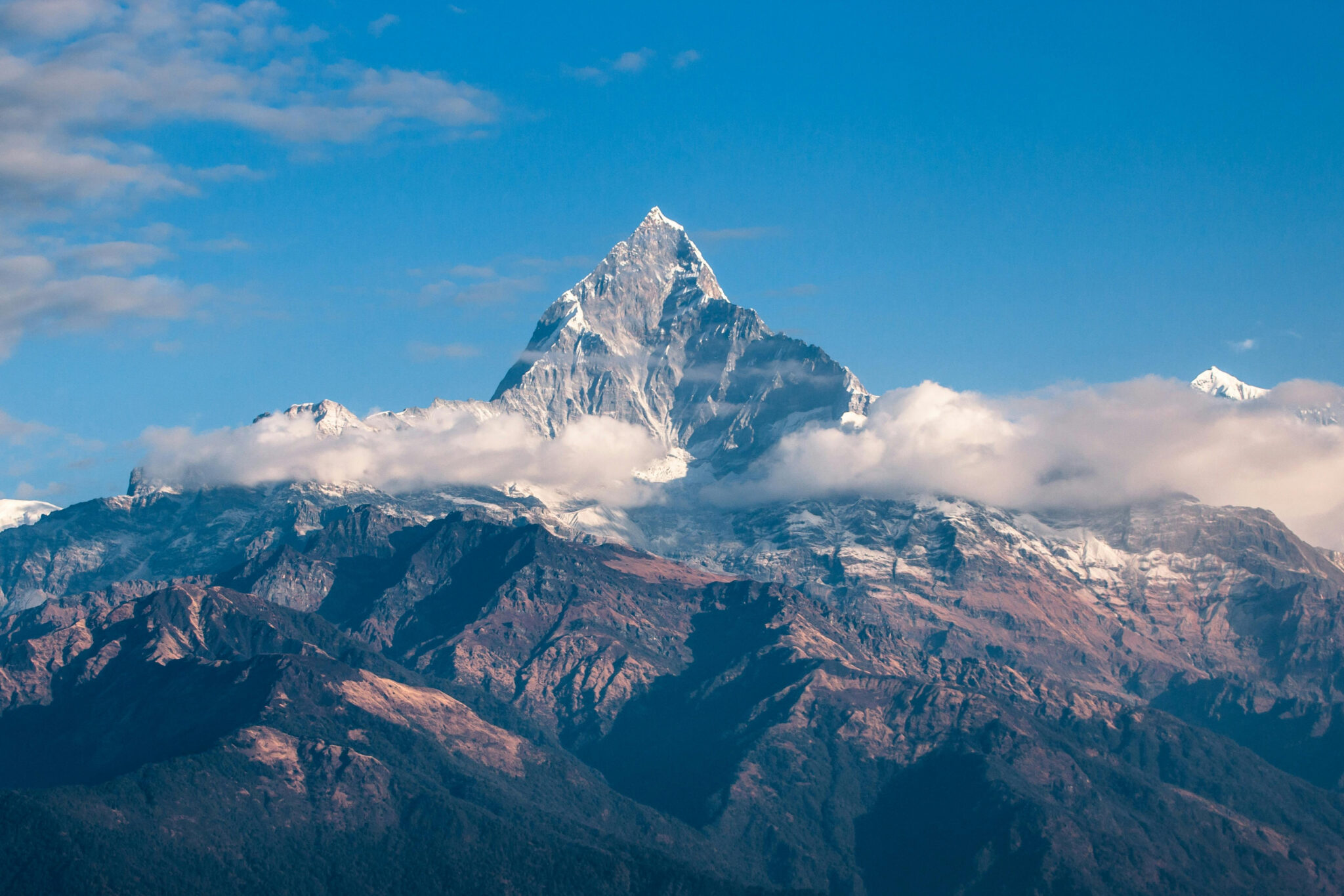 Snow top mountain